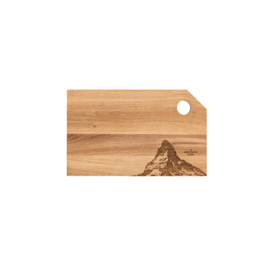 Panorama Knife Mont Cervin planche à découper en bois 30x18,5 cm PBL-05a